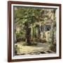 Interior of the Palm House at Potsdam I-Karl Blechen-Framed Art Print