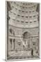 Interior of the Pantheon at Rome (Restored) (Litho)-English-Mounted Giclee Print