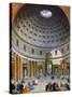 Interior of the Pantheon, Rome by Giovanni Paolo Panini-Giovanni Paolo Panini-Stretched Canvas