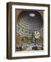 Interior of the Pantheon, Rome, C.1734-Giovanni Paolo Pannini-Framed Giclee Print