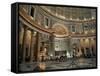 Interior of the Pantheon, Rome, Lazio, Italy-Roy Rainford-Framed Stretched Canvas