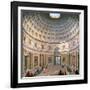 Interior of the Pantheon, Rome-Giovanni Paolo Pannini-Framed Giclee Print