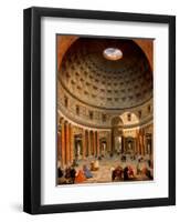 Interior of the Pantheon, Rome-Giovanni Paolo Panini-Framed Giclee Print