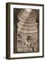 Interior of the Pantheon-null-Framed Giclee Print