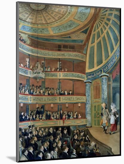 Interior of the Park Theatre, New York City, 1822-John Searle-Mounted Giclee Print