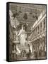 Interior of the Parthenon, Restored (Litho)-English-Framed Stretched Canvas