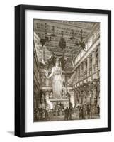 Interior of the Parthenon, Restored (Litho)-English-Framed Giclee Print