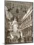 Interior of the Parthenon, Restored (Litho)-English-Mounted Giclee Print