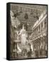 Interior of the Parthenon, Restored (Litho)-English-Framed Stretched Canvas