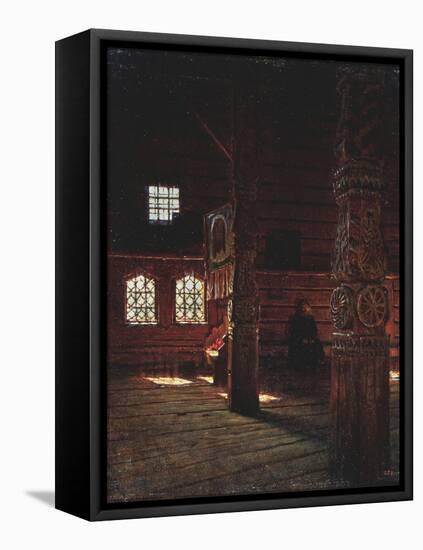 Interior of the Peter and Paul Church in Puchug, 1894-Vasili Vasilyevich Vereshchagin-Framed Stretched Canvas