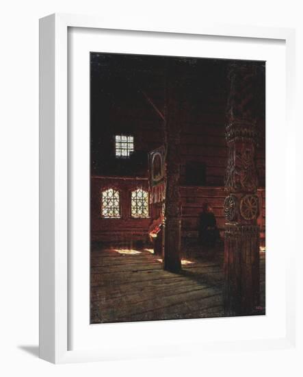 Interior of the Peter and Paul Church in Puchug, 1894-Vasili Vasilyevich Vereshchagin-Framed Giclee Print