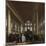 Interior of the Portuguese Synagogue in Amsterdam-Emanuel de Witte-Mounted Art Print