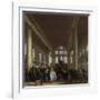 Interior of the Portuguese Synagogue in Amsterdam-Emanuel de Witte-Framed Art Print