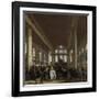 Interior of the Portuguese Synagogue in Amsterdam-Emanuel de Witte-Framed Art Print