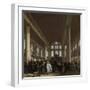 Interior of the Portuguese Synagogue in Amsterdam-Emanuel de Witte-Framed Art Print