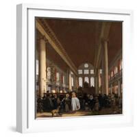 Interior of the Portuguese Synagogue in Amsterdam-Emanuel de Witte-Framed Giclee Print