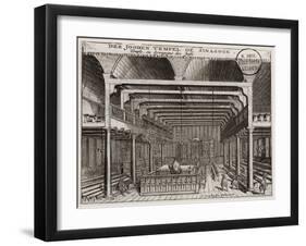 Interior of the Portuguese Synagogue in Amsterdam-Jan Veenhuysen-Framed Giclee Print