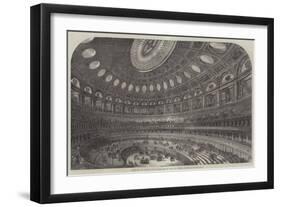 Interior of the Proposed Royal Albert Hall of Arts and Sciences, Kensington Gore-null-Framed Giclee Print
