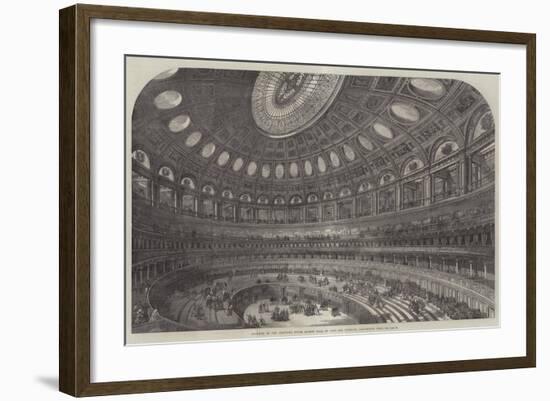 Interior of the Proposed Royal Albert Hall of Arts and Sciences, Kensington Gore-null-Framed Giclee Print