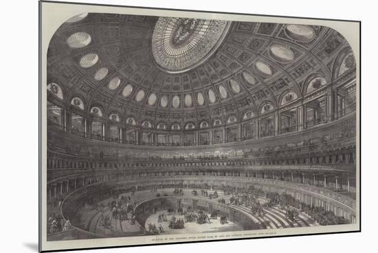 Interior of the Proposed Royal Albert Hall of Arts and Sciences, Kensington Gore-null-Mounted Giclee Print