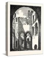 Interior of the Remains of the Upper Story of Rochester Castle-null-Stretched Canvas
