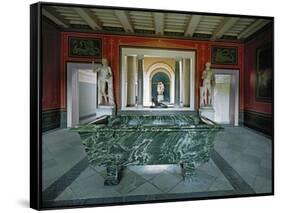 Interior of the Roman Baths in the Gardens of Sanssouci-Karl Friedrich Schinkel-Framed Stretched Canvas
