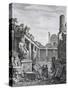 Interior of the Roman Baths, Nimes, from 'Antiquités De La France: Vol I, Monuments De Nimes'-null-Stretched Canvas