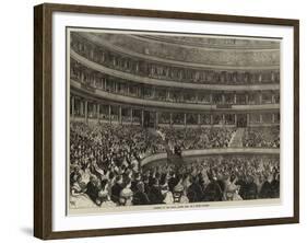 Interior of the Royal Albert Hall on a State Occasion-null-Framed Giclee Print