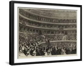 Interior of the Royal Albert Hall on a State Occasion-null-Framed Giclee Print