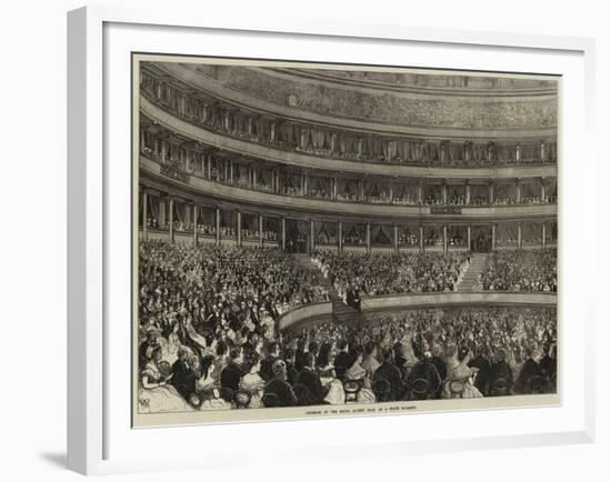 Interior of the Royal Albert Hall on a State Occasion-null-Framed Giclee Print