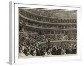 Interior of the Royal Albert Hall on a State Occasion-null-Framed Giclee Print