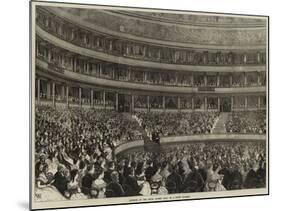 Interior of the Royal Albert Hall on a State Occasion-null-Mounted Giclee Print