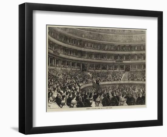 Interior of the Royal Albert Hall on a State Occasion-null-Framed Premium Giclee Print