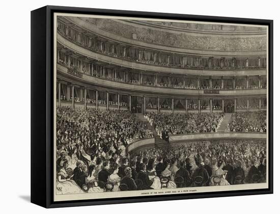 Interior of the Royal Albert Hall on a State Occasion-null-Framed Stretched Canvas