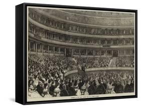 Interior of the Royal Albert Hall on a State Occasion-null-Framed Stretched Canvas