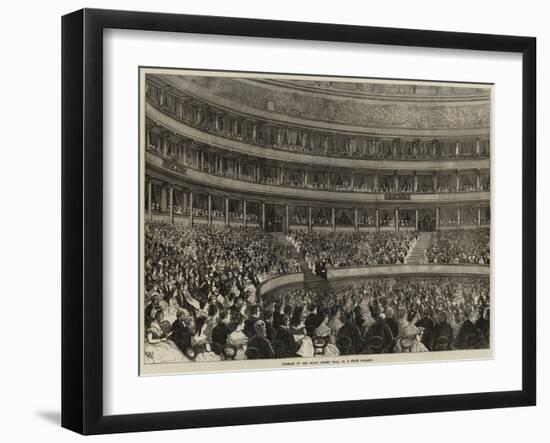 Interior of the Royal Albert Hall on a State Occasion-null-Framed Giclee Print