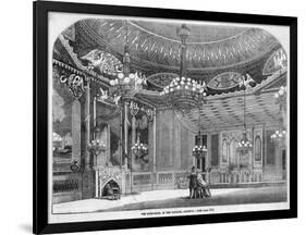 Interior of the Royal Pavilion at Brighton, Sussex-null-Framed Art Print