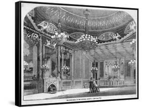 Interior of the Royal Pavilion at Brighton, Sussex-null-Framed Stretched Canvas