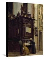 Interior of the Sacristy of San Vittore Grande in Milan, 1865-Giovanni Pessina-Stretched Canvas