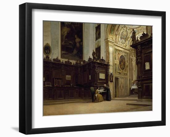 Interior of the Sacristy of San Vittore Grande in Milan, 1865-Giovanni Pessina-Framed Giclee Print