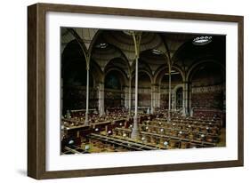 Interior of the "Salle des Imprimes", 1868-Henri Labrouste-Framed Giclee Print