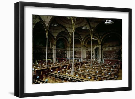 Interior of the "Salle des Imprimes", 1868-Henri Labrouste-Framed Giclee Print