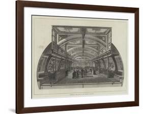 Interior of the Saloon in the Bessemer Steam-Ship-Frank Watkins-Framed Giclee Print