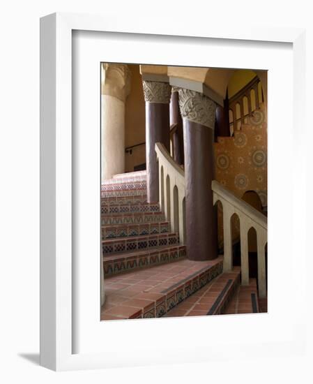 Interior of the Santa Barbara Courthouse, Santa Barbara, California-Savanah Stewart-Framed Photographic Print