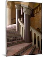 Interior of the Santa Barbara Courthouse, Santa Barbara, California-Savanah Stewart-Mounted Photographic Print