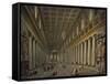 Interior of the Santa Maria Maggiore in Rome, 1750S-Giovanni Paolo Panini-Framed Stretched Canvas