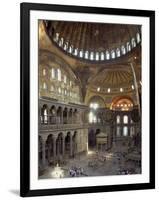 Interior of the Santa Sofia Mosque, Originally a Byzantine Church, Istanbul, Turkey-Woolfitt Adam-Framed Photographic Print