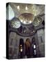 Interior of the Santa Sophia with Huge Medallions Inscribed with the Names of Allah, Istanbul-John Henry Claude Wilson-Stretched Canvas