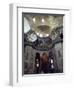 Interior of the Santa Sophia with Huge Medallions Inscribed with the Names of Allah, Istanbul-John Henry Claude Wilson-Framed Photographic Print