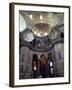 Interior of the Santa Sophia with Huge Medallions Inscribed with the Names of Allah, Istanbul-John Henry Claude Wilson-Framed Photographic Print